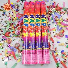 5pz Pistola de Confeti para Fiestas Reutilizable con 5 Colores Brillantes Material Ecológico  para Celebración de Cumpleaños Bodas Eventos Especiales Decoración de Fiestas Fácil de Usar - Multicolor - Ver 5