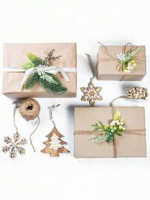 1 لفة ورق تغليف بني، لفة ورق كرافت مع حبل قنب، ورق تغليف للحفلات، ورق تغليف هدايا DIY، ورق تغليف بالزهور، ورق DIY يدوي؛ مناسب لهدايا أعياد الميلاد، هدايا الحفلات، تغليف الباقات، ديكورات الحفلات، ديكورات الزفاف، هالوين، عيد الميلاد، ، اليوم الوطني