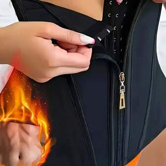 1 件女士健身塑身衣，黑色腰部训练带，腰部和臀部训练压缩带，产后瘦身束腰带，简约设计，透气网眼材料