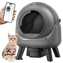 Pet Self Cleaning Litter Boxes - Xám - Xem 11