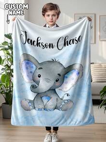 1pc Customized Personalized Blanket, Text Blanket, DIY Blanket, Patterned Blanket, Memorial Blanket. Tapestry, Photo Portrait Blanket Design, Suitable For Girls, Boys, Adults, Valentine's Day, Lightweight, Baby Blanket, Personalized Blanket, Personalized Photo Blanket, Personalized Throw Blanket, Personalized Baby Blanket, Newborn Blanket - Multicolor - View 11