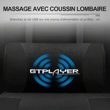 GTPLAYER Fauteuils de jeu - Noir - Voir 9