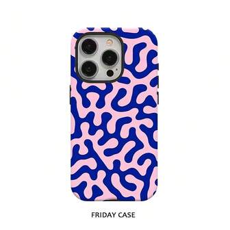 Funda para teléfono con diseño abstracto y moderno, compatible con iPhone 17, 17 Pro, 16 Pro Max, 15 Plus, 13, 11, 12, XS, 8 Plus y 7. Acabado brillante 2 en 1. Funda rectangular con diseño de animal. Accesorio para móvil. Material elegante. Carcasa protectora. Funda con estilo. Ideal para jóvenes y amantes de la moda.