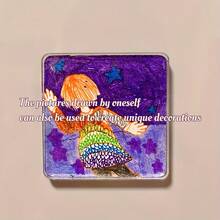 5/15/25sets DIY Handmade Fridge Magnet Craft Kit - Transparent Acrylic Square Tiles With Rounded Corners, High-Definition Vibrant Colorful Patterns (Flowers, Animals, Landscapes), Magnetic Photo Frame - Multicolor - View 5