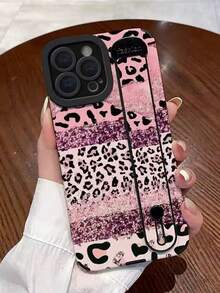 猎豹纹/豹纹图案手机壳，单件装，豹纹多元素装饰，防震保护套，兼容 11、12、13、14、12 Pro Max、13 Pro Max、15、15 Pro、15 Plus、15 Pro Max、16、16 Pro、16 Plus、16 Pro Max、17、17 Pro、17 Air、17 Pro Max，节日礼物 - 彩色 - 查看 4