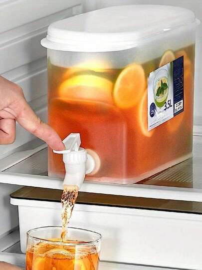 Dispenser d'acqua con rubinetto di grande capacità, caraffa per bevande per frigorifero e feste