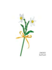 1 Flower Building Bricks, DIY Flower Series Building Blocks, Sunflower, Bella Flower,Carnation,Kapok,Africa Daisy, Artificial Flower, Home Decoration,Desktop Decoration,Pressure Relief Activities, Birthday Gift,A Set Of 10 With 1000+ Pcs Particles.