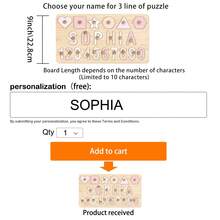 Personalized Wooden Name Puzzle Board, Shape Puzzle, Customized Number Puzzle, Wooden Letter Puzzle, Shape Classifier, Interaction, Event, Easter Gift, Personalized Name Puzzle, 1st Birthday Gift, Customized Wooden Name Puzzle