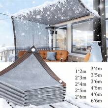 1PC Grey Sun Shade Net Terrace Sunshade Sail Shading Mesh Cover Outdoor Car Shed Shadow Awning Garden Pergola Sunshade Sail Balcony Swimming Pool Sun Cover