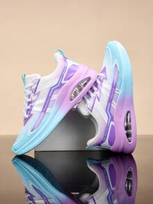 Zapatillas deportivas minimalistas, ligeras y versátiles de mujer con estilo coreano casual, con cojín de aire, malla transpirable y cómoda, con cordones