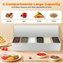 HaroldDol Stainless Steel Seasoning Spice Box Jar Condiment Dispenser Storage Container The Best Gift/Present For Family&Friends Happy Christmas - Silver - View 7