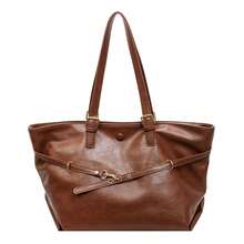 时尚、多功能、优雅的全新设计简约潮流单肩腋下托特包，休闲通勤商务高端托特包 - 彩色 - 查看 15