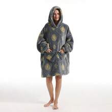 Deckenkapuze, tragbare Deckenkapuze, überdimensionierter Kapuzenpullover tragbare Decke, doppelseitige tragbare lässige Decke, tragbare Deckenkapuze für Frauen und Männer, mit Ärmeln und großer Tasche für Erwachsene, für Paar/Hauskleidung, warme Paar-Winter-Schlafdecke, Weihnachtsgeschenk, Neujahrsgeschenk - Verschiedenfarbig - Übersicht 18