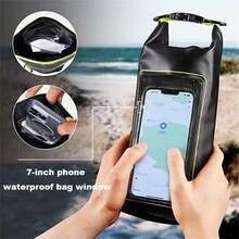 5L Swimming Bag Outdoor Water Sports Visual Phone Waterproof Bag Pool Keep Dry PVC Bag Marine Beach Diving Kayaking Surfing Rafting Floating Travel Shoulder Bag - Blue - View 5