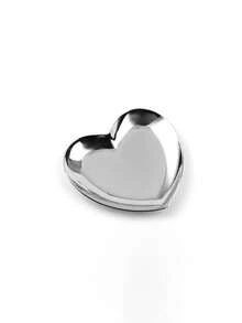 1pc Stainless Steel Thickened Mini Heart-Shaped Dish, Golden, For Kitchen Utensils & Condiments, Used At Home As Snack Plate, Cake Dish, Storage Tray,Kitchen - 彩色 - 查看 4