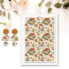 1 PC Gorgeous Abstract Oil Painting Series Pattern Soft Ceramic Earrings Water Transfer Paper Color Painting Leopard Handmade Clay Disposable Water-Soluble Stickers - Multicolor - View 34