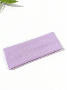 1/3/4 قطعة عصابة رياضية بسيطة ذات لون واحد متعددة الاستخدامات، عصابة شعر دافئة للنساء، باندانا، إكسسوارات شعر للشتاء