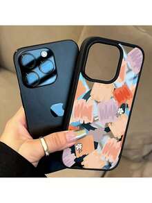 Funda magnética para teléfono con macarrón pintado artísticamente con graffiti, adecuada para iPhone 16 Pro 15 Plus 14 Pro Max, compatible con carga inalámbrica para teléfonos Apple, para iPhone 11 12 Pro 13 Pro para hombres, simple, protectora Xs, funda protectora Xsmax - Marfil - Ver 3
