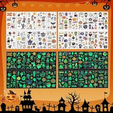 40 Hojas Tatuajes Falsos Temporales Niños y Niñas, Tatuajes Niños Luminosos Unicornio Dinosaurio Astronautas, Regalo de Infantiles Detalles Cumpleaños Niños Colegio Relleno Piñata Fiesta Cumpleaños (Halloween) - Víspera de Todos los Santos - Ver 3