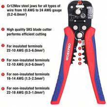 WORKPRO Wire Stripper Set 8" Multi-Tool Stripper 8" Self-Adjusting Wire Stripper - mặc định - Xem 4