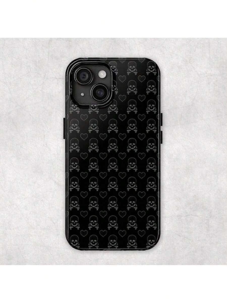Blue Skully | Skull N Crossbones Y2K Emo Goth Aesthetic Tough Phone Case,Suitable For IPhone 17 Air - 白色1 - 查看 1