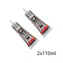 Pegamento de cristal transparente B-7000, 15ml/25ml/50ml/100ml, adecuado para ropa, zapatos, textiles; Pegamento de joyería B7000, adhesivo de alta viscosidad para manualidades, adecuado para reparación de pantallas de teléfonos, joyería, gemas, arte de metal, vidrio, gemas de cristal, etc.