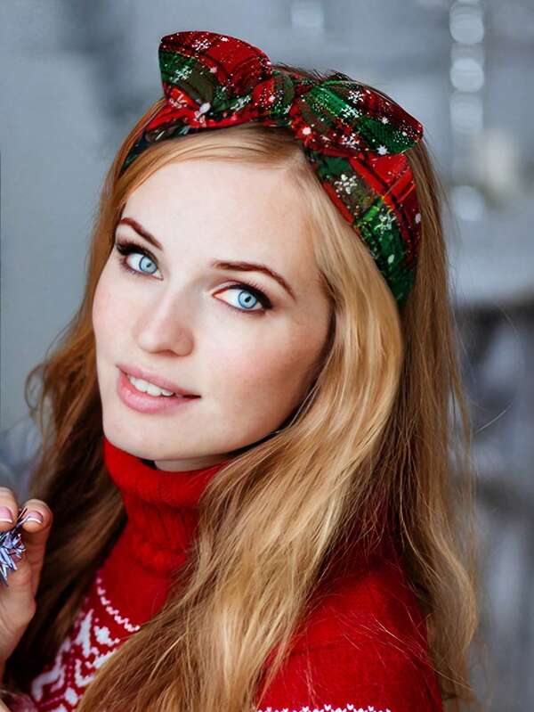 1pc Christmas Celebration Party Fashionable Mascot Fabric Headband