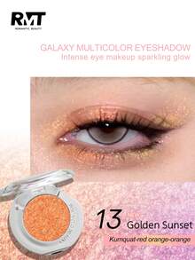 1 Paleta de sombras de ojos con perlas - Acabado brillante y metálico, de larga duración, que ilumina la mirada, de alta luminosidad, con una textura suave similar a la patata, apta para mujeres, madres, esposas, hermanas, niñas, novias - Sombras de ojos brillantes - 13 pepitas - Ver 13