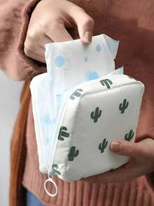 Portable Sanitary Napkin Storage Bag Makeup Organizer Sanitary Napkin Organizer Tampon Holder Organizer Women Cosmetic Bag Makeup Bags Makeup Pouch Lipstick Storage Bag Cosmetics Storage Bag Data Cable Organizer Pouch A Necessity For Girls Gifts For Women Mom's Gifts Suitable For Gift Giving For College Dorm Home Bathroom Back To School Stuff School Supplies Travel Accessories Travel Must Haves Travel Essentials - Multicolor - View 3