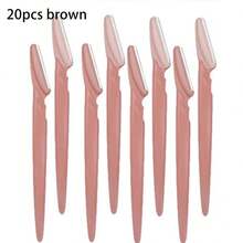 5/10/20/30/40/66件套不锈钢面部毛发修剪器套装，带安全防护罩，男女通用 - 多功能脱毛套装，适用于身体、面部、比基尼区域 - 眉毛精准修整工具 - 彩色 - 查看 34