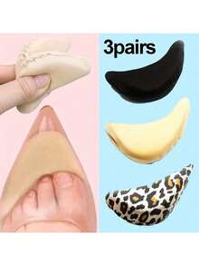 2片装女士海绵前脚掌鞋垫，缓解疼痛，缩小鞋码，提升贴合度，舒适保护高跟鞋。鞋履配件，鞋内填充物和保护垫，返校用品，圣诞节假日好礼。保暖，闺蜜节，小狗，嘉年华