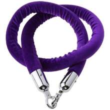 1.5m4.9ft Velvet Rope Crowd Control Stanchion Post - Elegant Queue Line Barrier Business Spaces - 1.5m + Purple - View 8