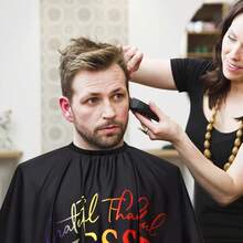 Professional Hair Salon Cutting Brush, Non-Stick Anti-Static Cloth, Adult Haircut Apron, Perming & Dyeing Tools, Suitable For Professional Salons And Home DIY - Multicolor - View 3