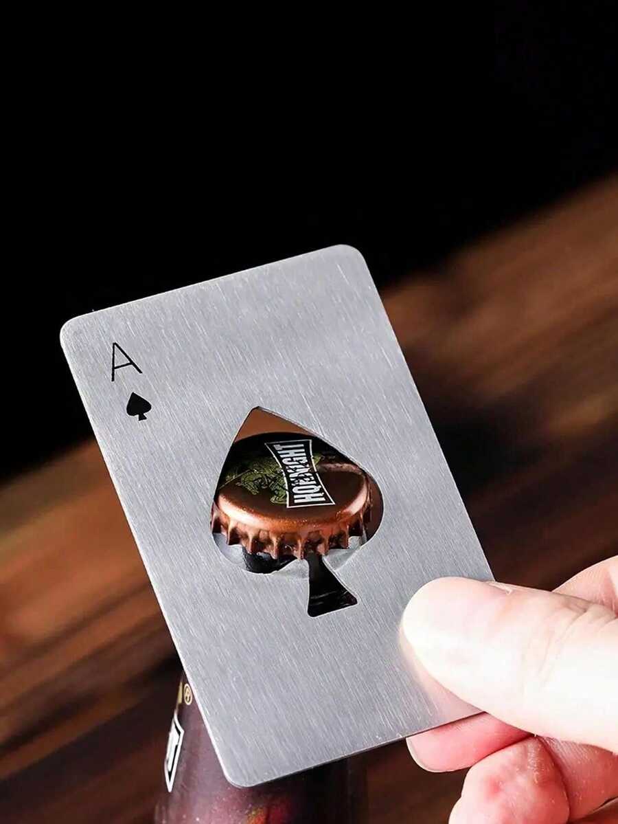 Stainless Steel Poker Shape Bottle Opener - Perfect For Beer, Wine Bottle Opener - Poker Bottle Opener - Nhiều màu - Xem 1