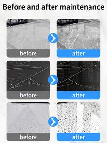 1 Bottle Coconut Oil Tile & Marble Polish Wax - Concentrated Stone Care Enhancing Gel, Suitable For Home Cleaning (Random Shipment Of New And Old Models)