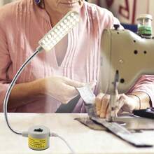 Lámpara LED de trabajo magnética de 30 LEDs | Flexible con luz ajustable en 360° | 2W ultrabrillante 240 lúmenes | Luz para máquina de coser | Ideal para hogar, taller y fábrica - Tipo de Enchufe A USA (110-127V) - Ver 6