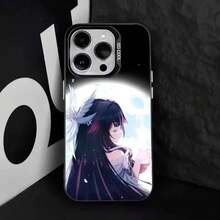 Funda de teléfono G- Columbina para 17,16,15,14,13,12,11,Pro,Max,Plus, anti-caída, negra mate dura - Z6 - Ver 5