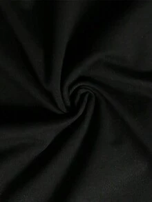 Camiseta casual de mujer, 100% algodón, con estampado gráfico de corazón, camiseta de manga corta con cuello redondo casual y cómoda, ropa de primavera y verano, adecuada para cualquier ocasión, color sólido, casual, uso diario. - Negro - Ver 5