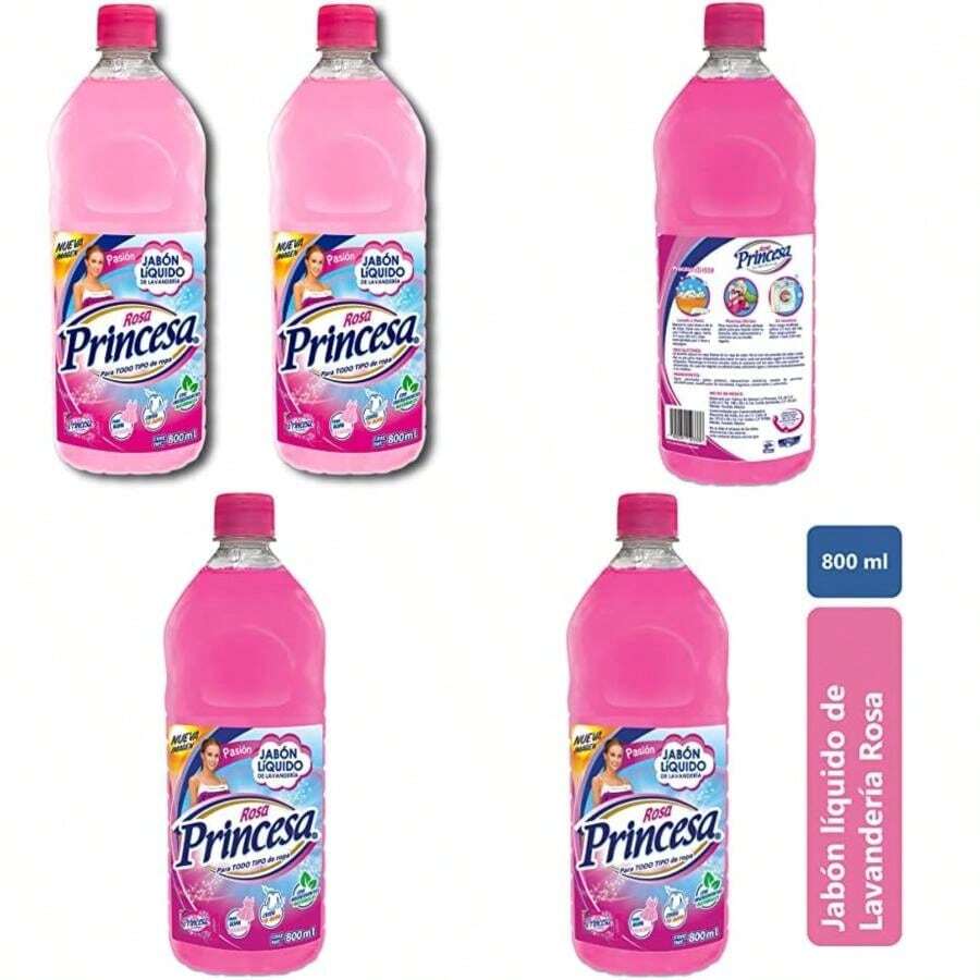 JABON LIQUIDO ROSA PRINCESA 800ML, Paquete de 2 UNIDADES, TOTAL 1.6 LTS(default) - Tipo 1 - Ver 1
