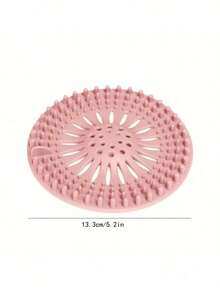 1pc Drain Hair Catcher, Keeps Drain Clean And Unclogged, Shower Drain Strainer Hair Catcher Set Home Bathroom Decor Fall Decor Back To School - 粉色 - 查看 8