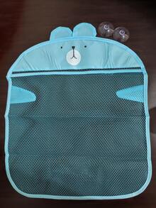 1/2个彩色网状浴室收纳袋，悬挂式多功能储物篮，带玩具收纳网的浴室配件，淋浴用品收纳挂架