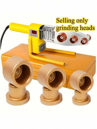 Herramienta de fusión de tubería PPR, con mango ergonómico y cubierta protectora desmontable - Estructura de aleación de aluminio resistente, compatible con tuberías PPR tipo PVC de 1/2", 3/4", 1", adecuada para la instalación de tuberías