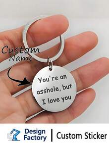 1pc Personalized Gold, Silver, Real Photo Keychain Custom Portrait Personalized Keychain Valentine's Day Gift Anniversary Gift Keychain, The Best Gift,Customized Keychains & Accessories,End Of Summer,Delicate Romance, Utilitarian Chic