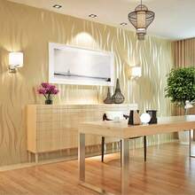 Papel de Parede Não Tecido Branco Moderno Impresso em 3D com Relevo Listrado - Adequado para Sala de Estar, Quarto, Cozinha e Banheiro