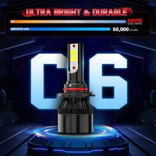 CHUSYYRAY Fit For  Corolla Led Headlights,2008 2009 2010 Combo Led Headlight Kits High Low Beam, 300% Brightness, 4-Pack - 9005+9006 - View 3