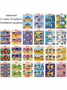 22 Pages/Book Immersive "Spot The Difference" Puzzle Game: Find Over 100 Illustrated Eggs, Play With Parents And Kids, Cultivate Attention To Details, Interactive Search Drawing Activity Book, Fun Hide-And-Seek Themed Pages (Random Delivery) - Multicolor - View 15