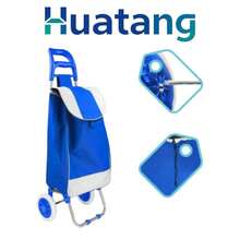 Carrito de compras plegable con 2 ruedas carrito de compras con bolsa desmontable carrito de compras con ruedas grande liviano utilitario carrito de compras diagonal carrito de compras portátil - Multicolor - Ver 6