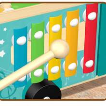 Drewniany samochodzik do wczesnej edukacji, zabawka edukacyjna, samochód dla dzieci ciągnący marchewki, przyczepa wielofunkcyjna z funkcją rozpoznawania kolorów