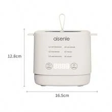 Aisenle EU Plug 1ps Multifunctional Electric Steamer, Egg Steamer, Household Mini Breakfast Machine, Egg Boiler, Egg Cooker Automatic Power-Off Electric Boiler - White - View 13