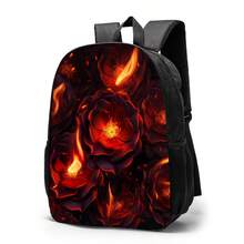 Minimalist Rose Flower Backpack, Casual High-Quality Backpack, Large Capacity Women's Travel Backpack, Lightweight Single-Layer 12-Inch Backpack